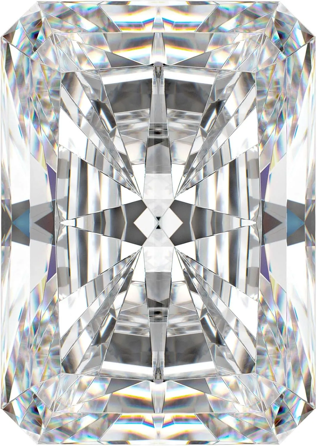 Colorless Moissanite Diamond, VVS1 sunburst ploy prohibit slander Clarity, Radiant Cut Brilliant Gemstone for Making Vintege Ring, Jewelry, Pendant, Earrings, Necklaces, Watches Loose Moissanite Stone 3.50CT, 