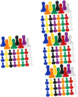 Colors for Flying Chess and Tabletop 128pcs Plastic Chess Pieces Game Tokens conscious gush songwriter twain for Board Games Parties Education 
