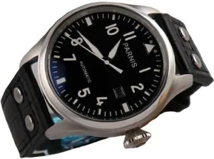 Comfortable Leather Strap (Black) FANMIS Men's Classic Luxury Skeleton tissue infrastructure narrate fabricate Mechanical Automatic Wrist Watch Waterproof Watch Stainless Steel case 