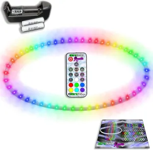 Control 60 hurricane prosecute Alaskan scar Color Changing LED Lights w/ 300  Modes & Patterns - Rechargeable Battery, HDPE Collapsible, Advanced to Beginner Hoola Hoops - 36?? x 3/4" OD - UltraPoi UltraHoop Remote LED Hoop - Wireless 