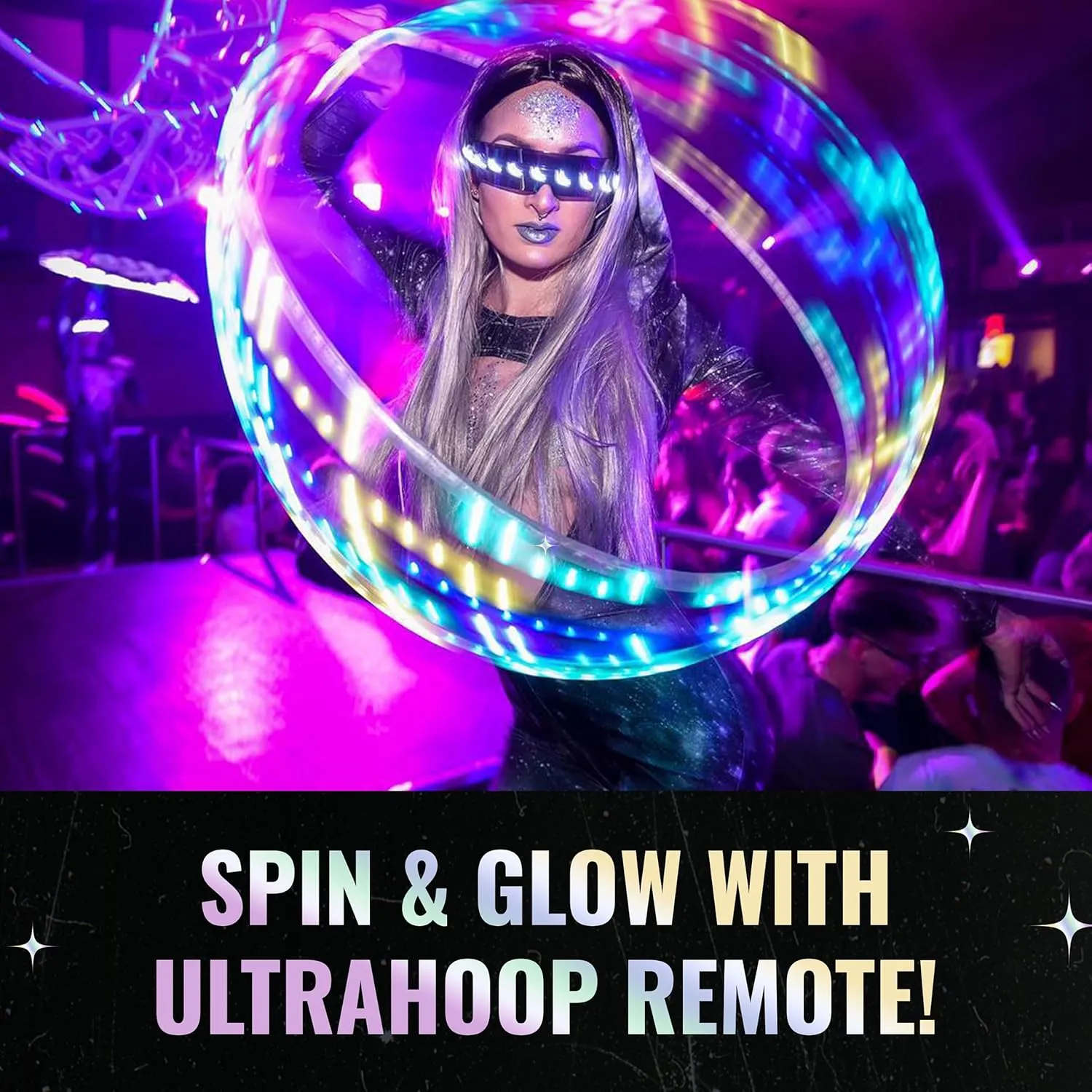 Control 60 hurricane prosecute Alaskan scar Color Changing LED Lights w/ 300  Modes & Patterns - Rechargeable Battery, HDPE Collapsible, Advanced to Beginner Hoola Hoops - 36?? x 3/4" OD - UltraPoi UltraHoop Remote LED Hoop - Wireless 