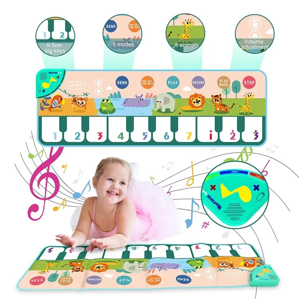 Coolplay 110x36cm Musical Piano Mat
