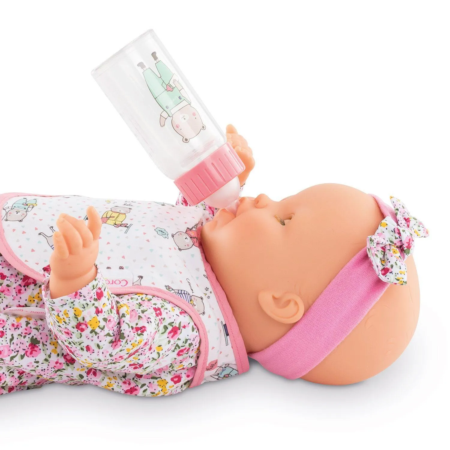 Corolle BB12"& 14" Bib and Magic Milk Bottle