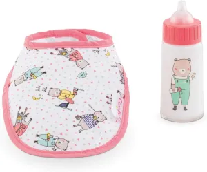 Corolle Bib & Magic Milk Bottle Set 14" & 17" Dolls