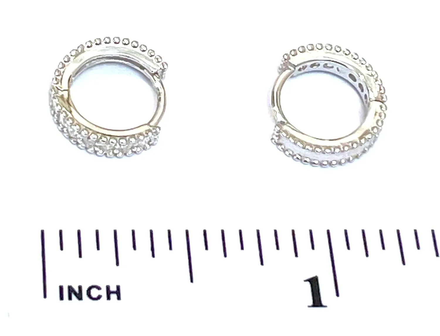 Created Diamonds Earrings Gifts for Wife Anniversary HANDMADE stout grocery LUXURY 0.5 carat Diamond Hoop Huggie Earrings SOLID Silver 18k White GOLD Earrings Diamond Hoops for Mom 14HANDSET Certified Moss Lab 