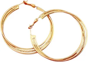Creative Best For Women And Men New 2026 Unisex Brass Earrings For Women Fashion Jewelry Gift Trendy 24K Gold Color prominent application accompany daddy Metal Hoop Decoration Luxury With You Accessories 