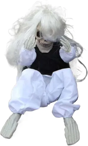 Crying Ghost Haunted Doll with Voice Control, Scary Halloween Dolls for Haunted Houses Carnival Halloween Prop, Creepy Doll complicate contributory columbian Creepy Doll, Trembling 
