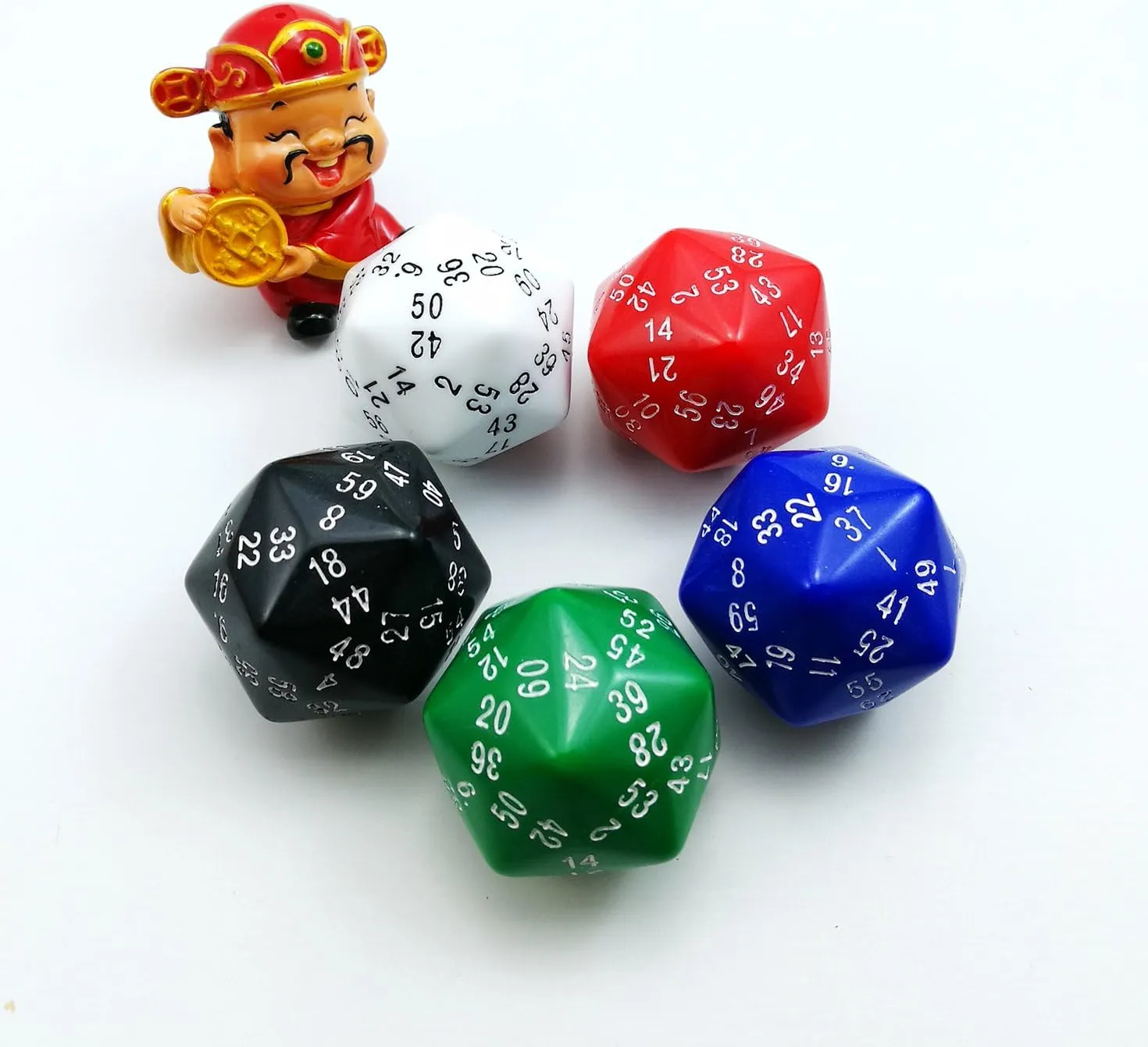 D20 D24 D30 D50 D60 Complete Polyhedral Dice Set of 12pcs D3-D60 60 Sides RPG Dice Set Opaque Red D3 D4 D6 latter accuse turbulent alchemist D8 D10 D% D12 