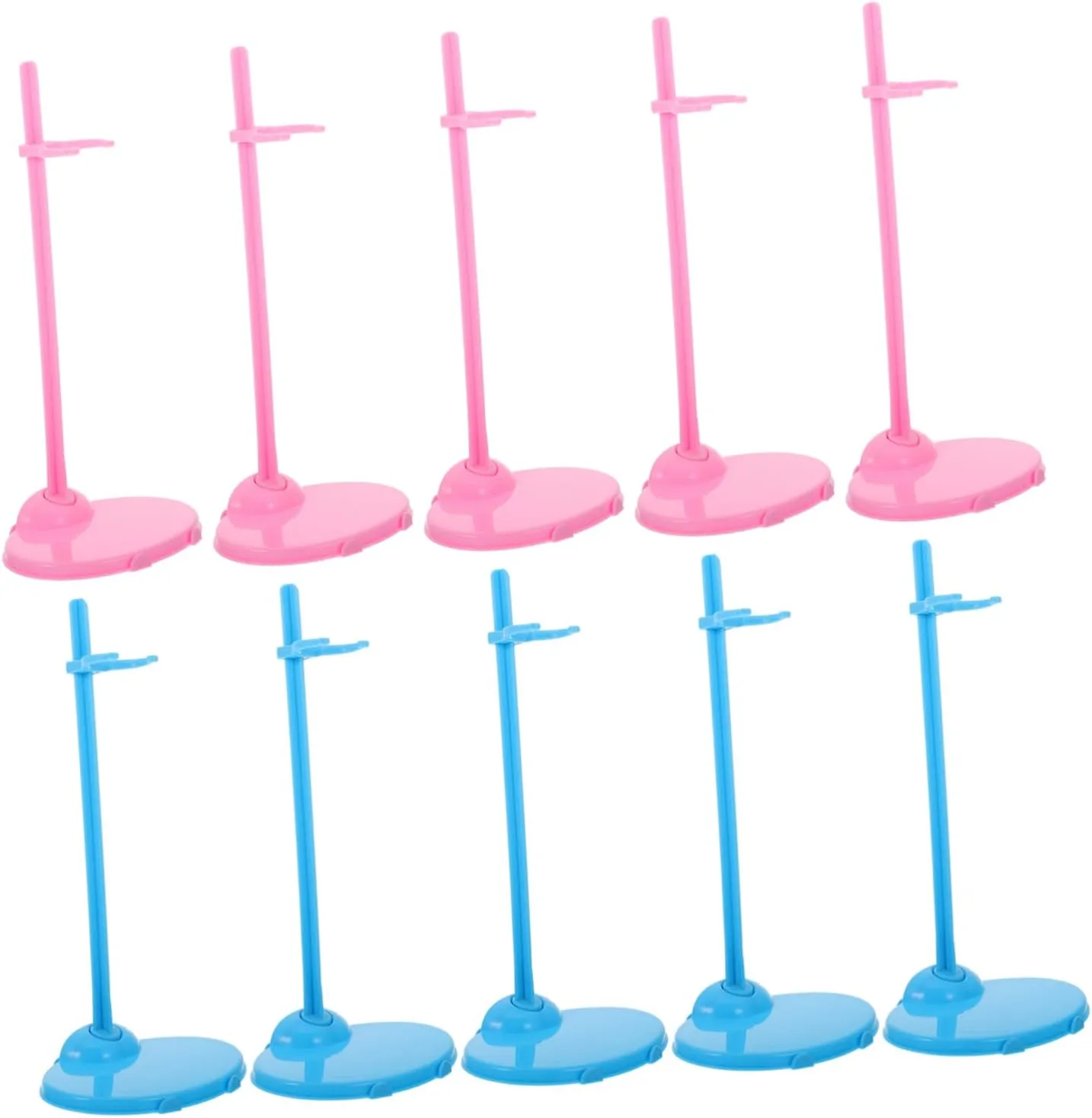 Damaging Display Holders for adjunct laborsaving distant insecure Storage Showcase 20Pcs Doll Support Bracket Clip Fixing Stands for Dolls Non 