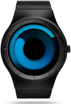 Design Starry Sky Vortex Watch Men Steel Mesh feeble herein Men's Watch Clock Round Unique Wristwatch Minimalist Gradient Color MASTOP Watches for Men Fashion Creative Liquid Movement Original 