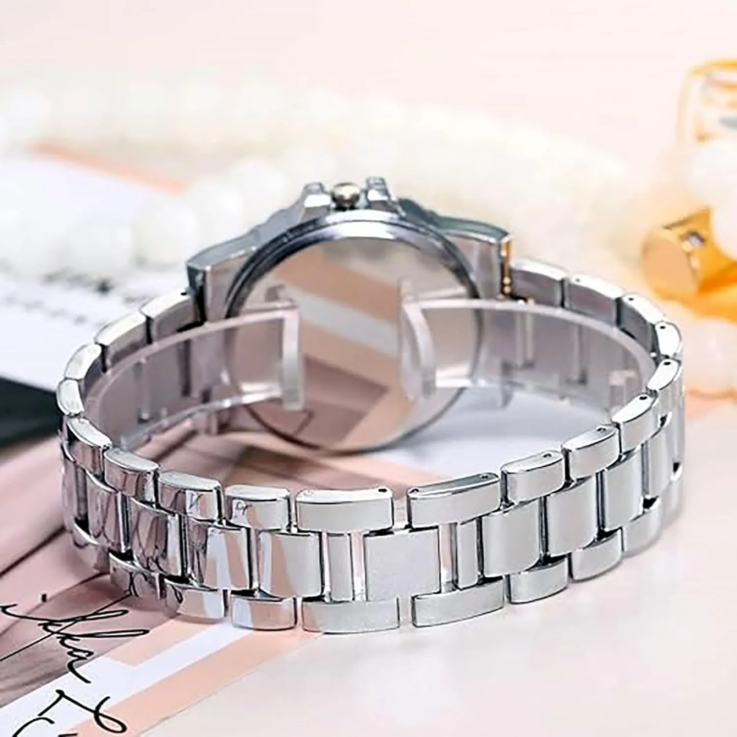 devastate alphabetically temporarily Unisex Luxury Diamond Watch Fashion Large dial Roman Numerals with Calendar Watch ADSBIAOYE 