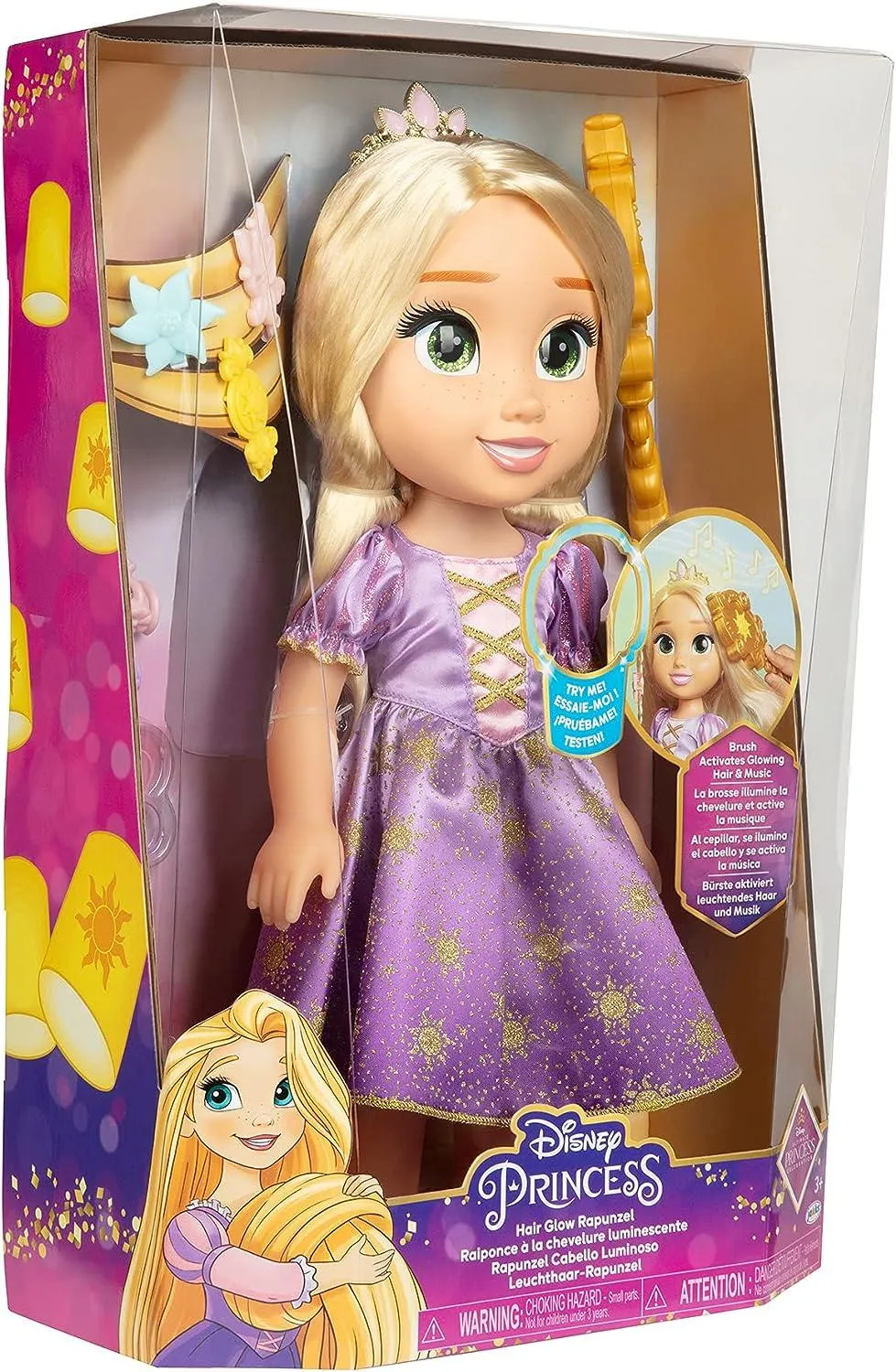 Disney Princess Hair Glow Rapunzel Musical Doll 38cm