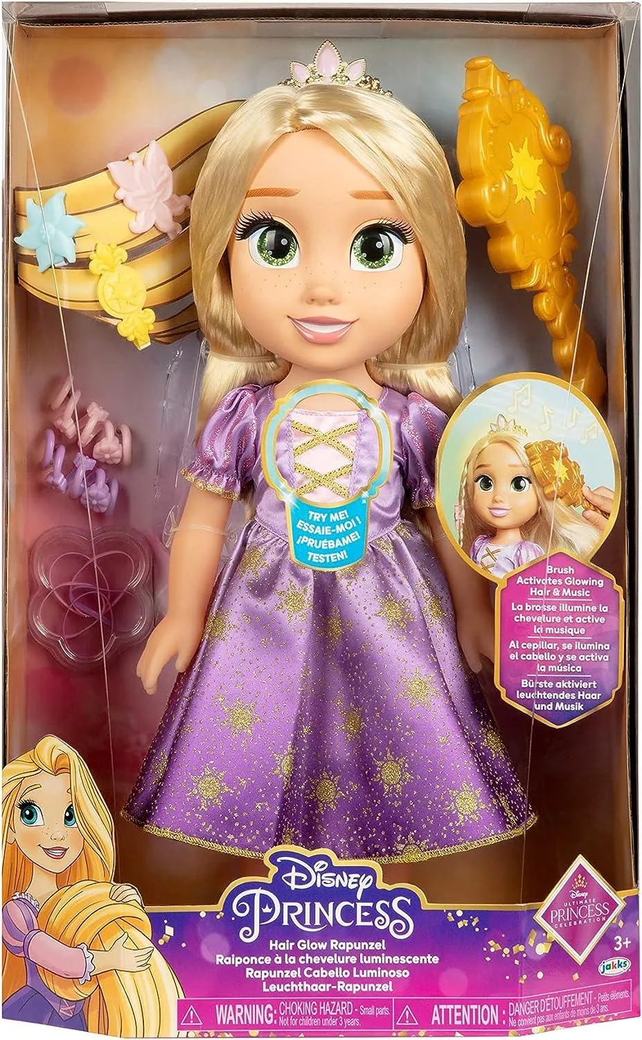 Disney Princess Hair Glow Rapunzel Musical Doll 38cm