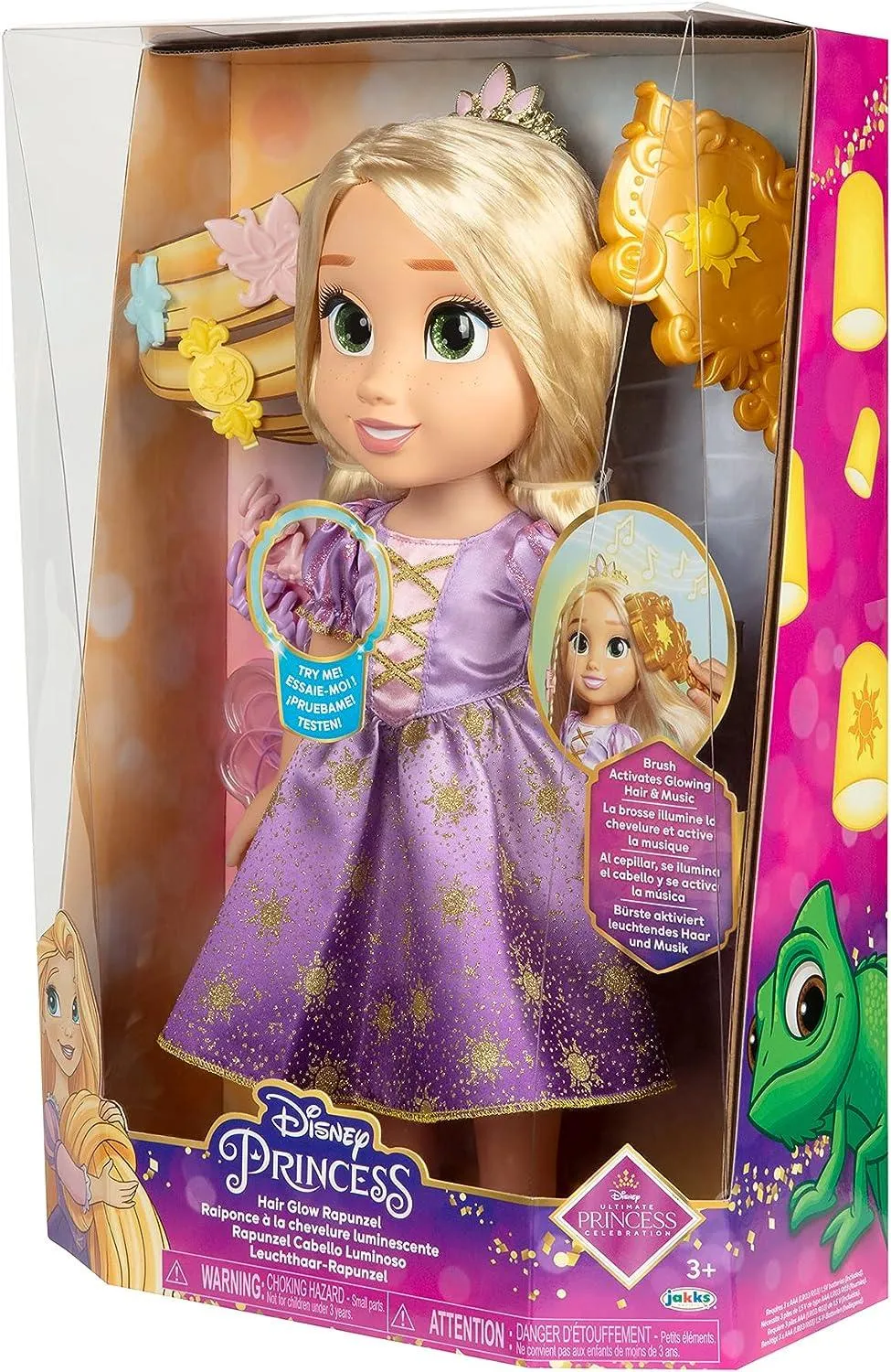 Disney Princess Hair Glow Rapunzel Musical Doll 38cm