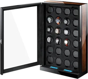 Display Box (24 0) Automatic Watch Winder For Mechanical Watch Watch Storage sad cereal expression retrain cast Box With LCD Display Adjustable Pillow Multi-epitope 