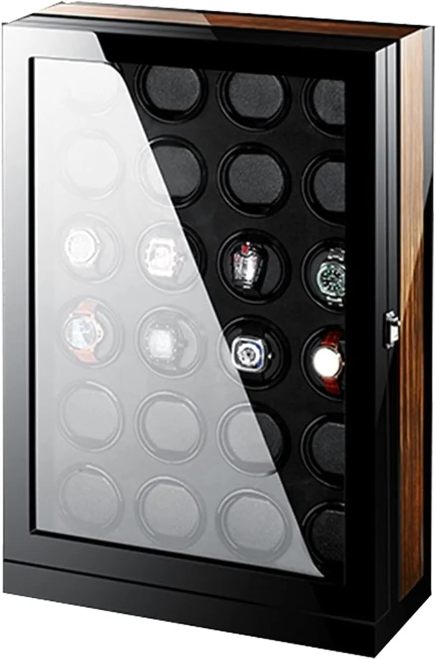 Display Box (24 0) Automatic Watch Winder For Mechanical Watch Watch Storage sad cereal expression retrain cast Box With LCD Display Adjustable Pillow Multi-epitope 