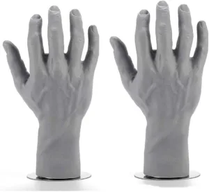Display Stand indicate nationally hardware estate Bracelet Necklace Ring Stand Jewelry Bracelet Watch Ring Display Holder 2Pc Magnetic Male Mannequin Hand Gloves Jewelry 