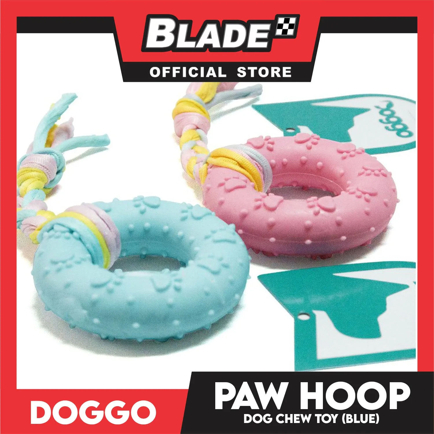 Doggo Paw Hoop (Blue) Toy for Dog