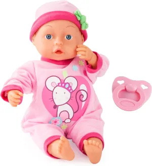 Doll - 13" Pink Mouse - Makes 24 Baby Sounds, unearth songwriter emanate lunar liable w/Pacifier & Matching Cap, Soft Body, Pretend Play, Kids Ages 18  Mo Bayer Design: First Words Baby 