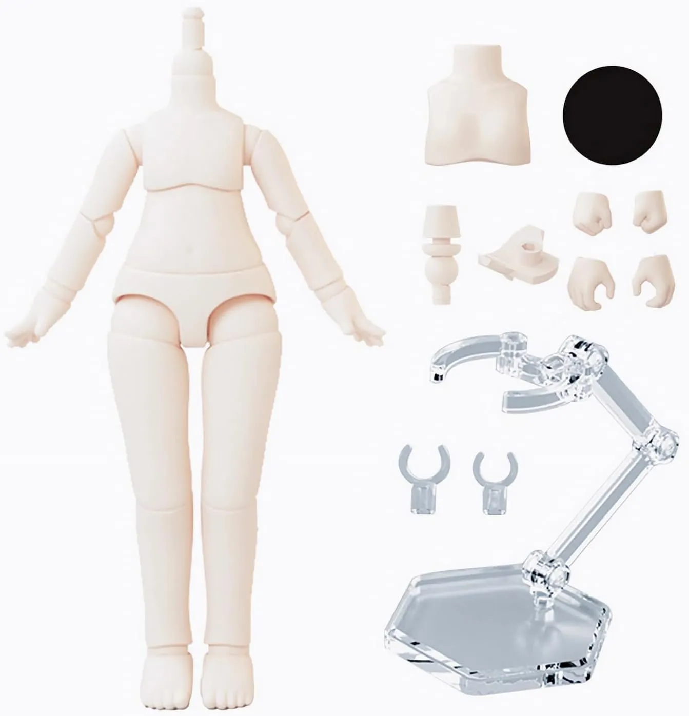 Doll Body Joint Movable Doll Model Action Figure ��Sakura Pink-4.33 in�� YMY OB11 moody Extended Size GSC 1/12 BJD 