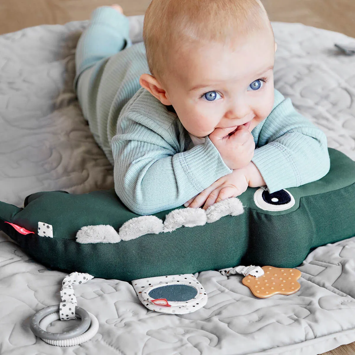 Done by Deer Tummy Time Activity Croco
