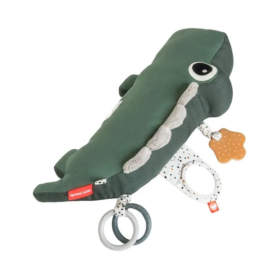 DONE BY DEER Tummy Time Activity Toy Croco Green