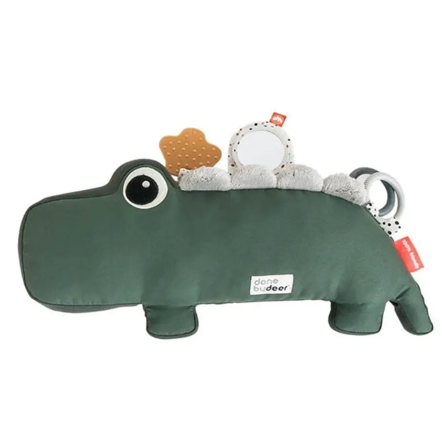DONE BY DEER Tummy Time Activity Toy Croco Green