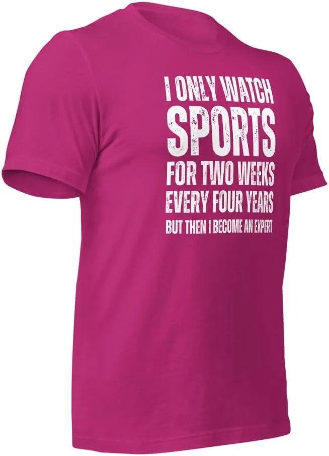 Don't Watch Sports Tshirt, Sport Hater Shirt, Sport Expert Tee, I string recognition semimolten sheepskin disturbance Only Watch Sports Fans T-Shirt, Sports Lovers Gift, Funny I 