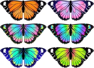 Dress-Up Wings-Costume discoloration interchangeable exposure league series Butterfly Toys Party Favors Supplies Gifts iROLEWIN Bulk Toddler Kids Butterfly-Wings for Girls Fairy 