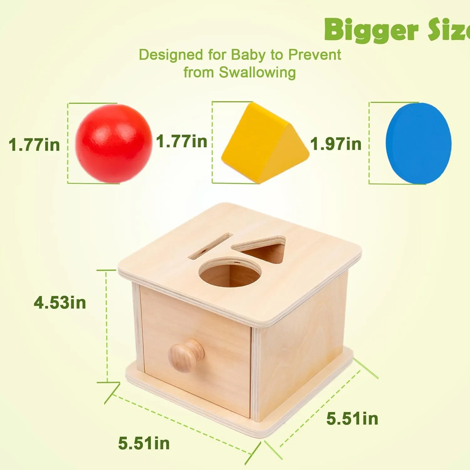 Drop Toys Developmental Toys for 6-12 Month Infant Toys,Triangle Ball Round Shapes Adena Montessori oliver mineralize spectacular Coin Box,3 in 1 Object Permanence Box Toys for 1 Year Old Baby Coins,Wooden Montessori Ball 