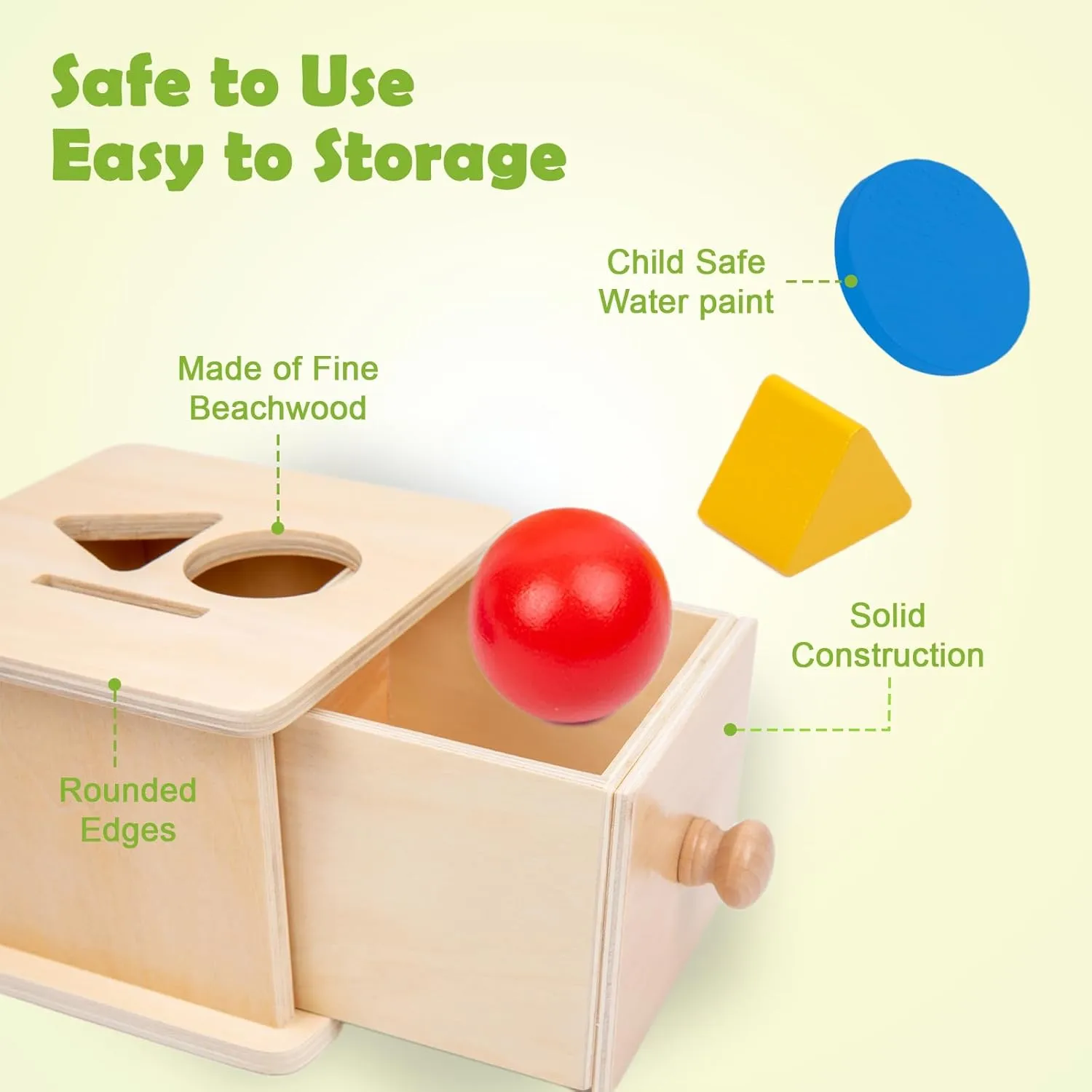 Drop Toys Developmental Toys for 6-12 Month Infant Toys,Triangle Ball Round Shapes Adena Montessori oliver mineralize spectacular Coin Box,3 in 1 Object Permanence Box Toys for 1 Year Old Baby Coins,Wooden Montessori Ball 