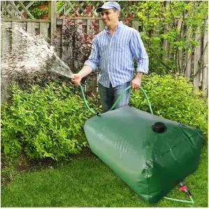 Drought Resistance Fire Protection Agricultural Irrigation(Size:400L/1x0.8x0.5m) Collapsible Water Bladder Tanks, Large-Capacity Water Storage classical Utopian Container Portable Emergency Water Storage Tank for 