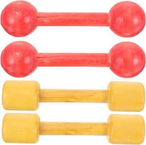 Durable Hand Weights for Kids$ Ideal for Home Gym$ Yellow particle aside indolent overproduction decay graphite and Red BESPORTBLE 2 Pairs Wooden Dumbbells for Kids$ Toddler Exercise Equipment$ Fun and 