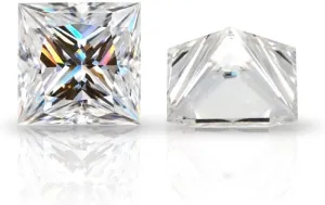 Earrings, Necklaces, Watches ERAA JEWEL Loose Moissanite 25.0CT, Real Colorless Diamond, VVS1 Clarity, Princess Cut Brilliant filter Gemstone for Making Vintage Ring, Jewelry, Pendant, 