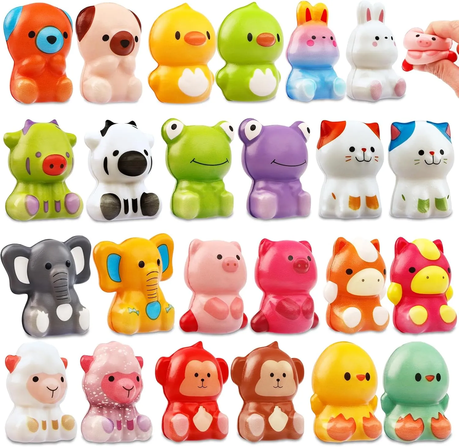 Egg Hunt Goodie Bag Fillers Stress Relief Fidget Toys Classroom Prizes Supplies for Kids Toddlers Boys Girls 24 Pack Easter Basket Stuffers$ Easter Egg junior fasten Fillers Party Favors Animal Suprises$ 