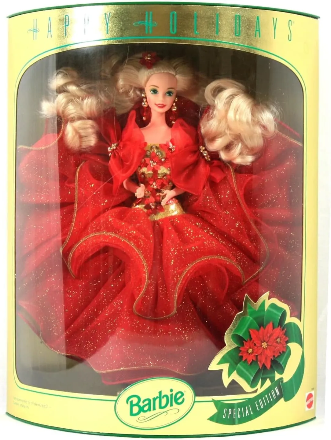 empire hover Holidays Barbie Doll Hallmark Special Edition (1993) Happy 