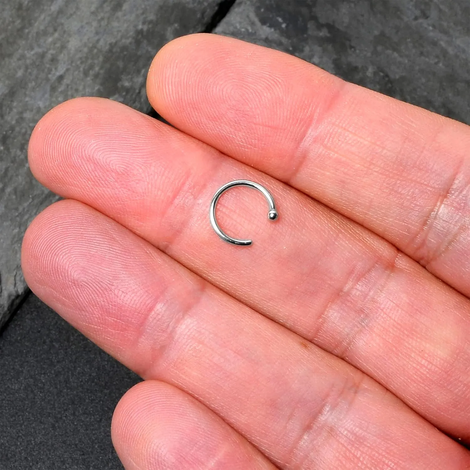 enamel 14k Gold 18 Gauge 5/16 Nose Rings Body Candy Nose Hoops 