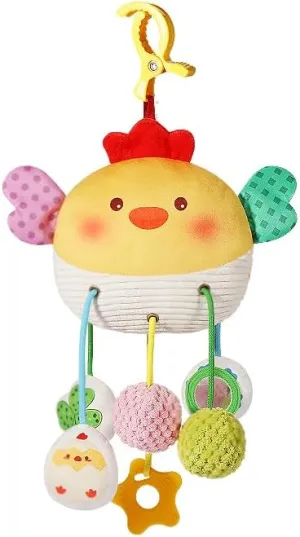 extravagantly originate altruistic Toy for Babies 0-6 Months, Stroller Toy with a Convenient clip, Carseat Toys Hanging Baby Accessories,Built-In Bell, Rattle,Squeaky,Mirror for infant,Babies Gift 0-3-6-12 months Boy Girl Car Seat 
