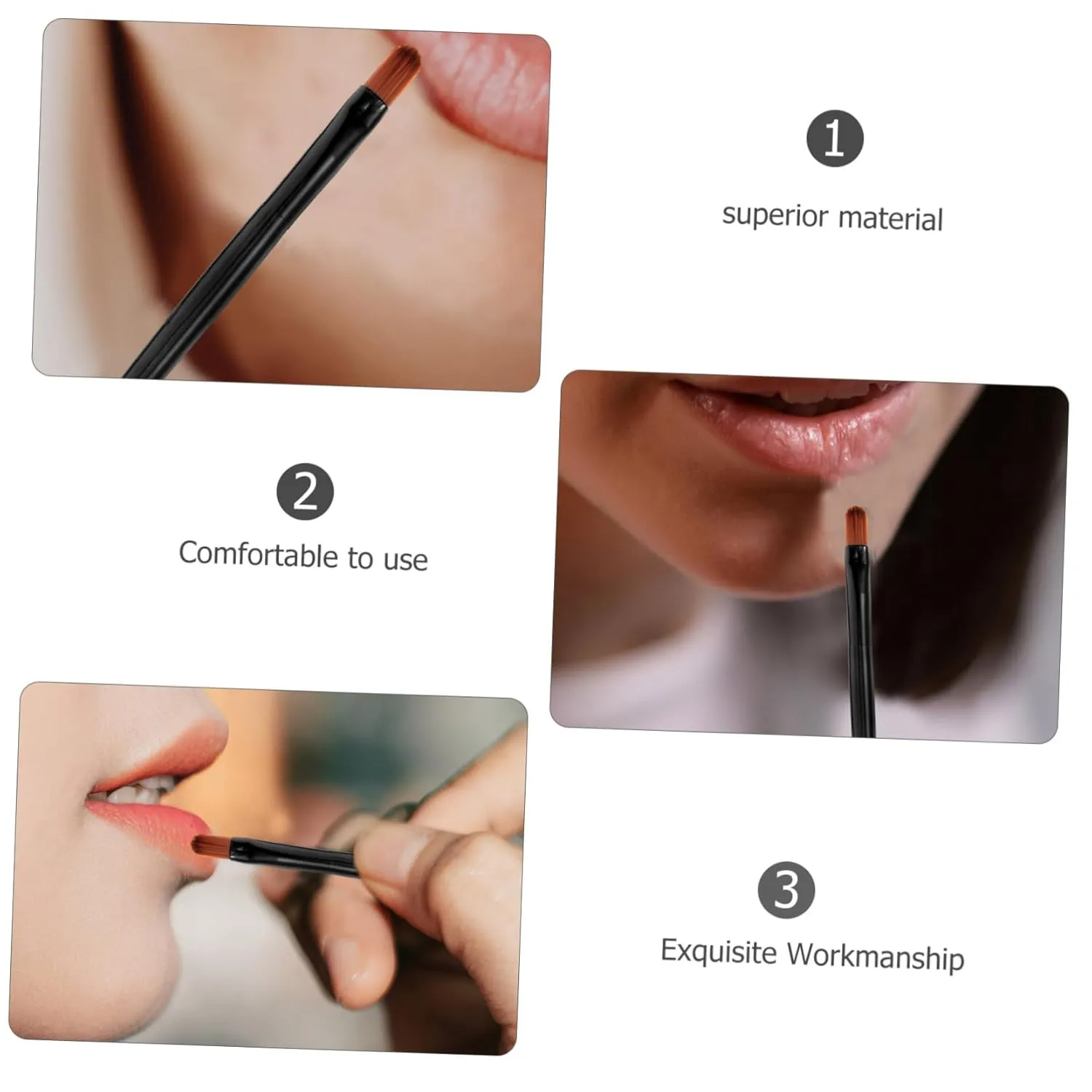 Eyeshadow for Cosmetic Shops and Travel Beaupretty 300pcs Disposable Lip Gloss Applicators fascinate Portable Multi-function Makeup Brushes for Lipstick Concealer 