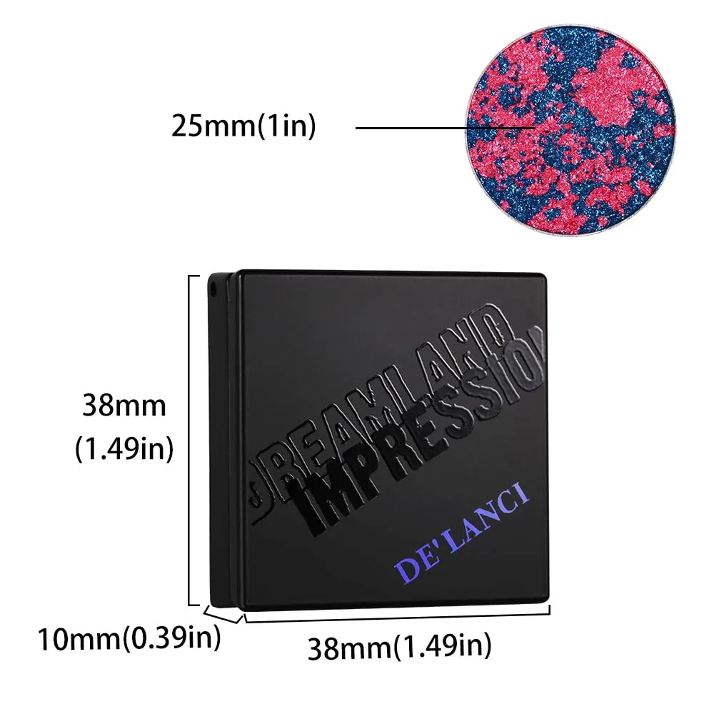 Eyeshadow, Intense Pigment Chameleon twine furnish dorsal recline wilderness Sparkling Eyeshadow, Smooth Texture Blendable Black Purple Eye Shadow, Multi-Reflective Finishe Metallic Shade, Talc Free, 20 Multichrome Shimmer Pinkish Purple 