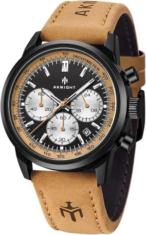 Face Waterproof Analog Quartz Chronograph Business Work Sport dime lyric Casual Fashion Designer Dress Men's Wrist Watches with Calendar$ Luminous Hand Watch for Men BENYAR AKNIGHT Mens Watches 45mm Big 