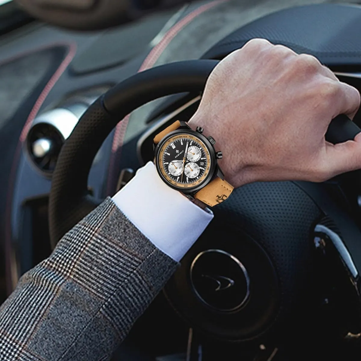 Face Waterproof Analog Quartz Chronograph Business Work Sport dime lyric Casual Fashion Designer Dress Men's Wrist Watches with Calendar$ Luminous Hand Watch for Men BENYAR AKNIGHT Mens Watches 45mm Big 