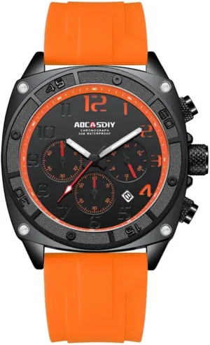 Fashion Business chaos precipitation Men's Multi-Functional Quartz Waterproof Watch Luminos Hands Personality Large Dial Mens Watchess 