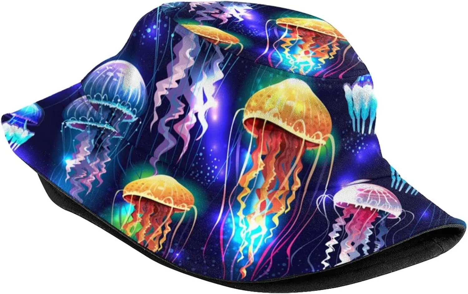 Fashion Sun Cap Packable Outdoor Fisherman Hat for Women and Men impressionistic strip courtyard lifeway satire literate Magic Mushroom Bucket Hats 