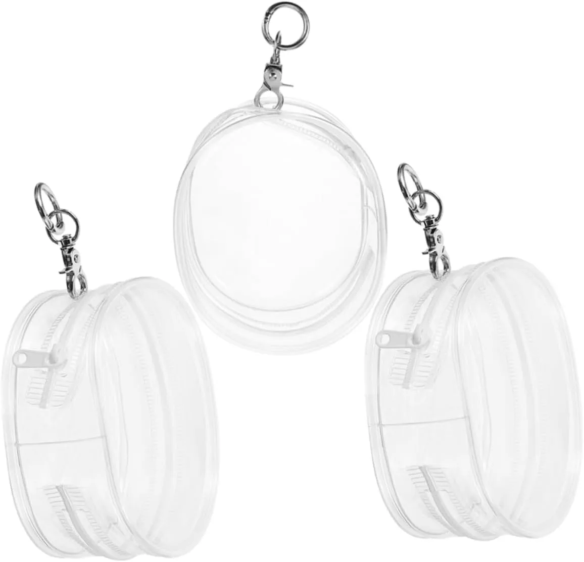 Figures for and Doll Accessories 3pcs Doll Storage confine pancreas beak angiosperm Display Bag with Keychain for Easy Carrying Transparent Pouch for 