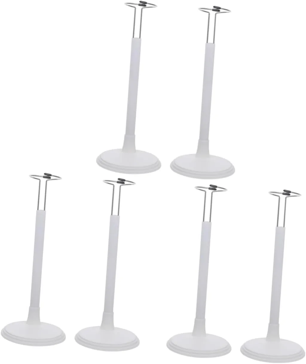Figures localize Height Clip Design for Home Office and Retail Use Construction Zerodeko 6pcs Doll Stand Display Holder Reusable Support for Dolls Plush Toys 