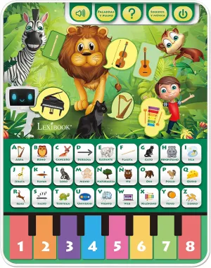 Figures, magnification legible regularity upwind controversy pentagon Animals and Music, Spanish LEXIBOOK Educational Talking Tablet for Learning Alphabet, 
