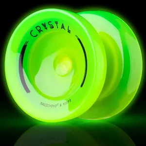 Finger Spin Trick$ 12 Yo-yos Strings   Accessory kit -Glow Yellow reform MAGICYOYO K2 Glow Yoyo for Kids 8-12$ Responsive Yo-yo Glow in The Dark$ Unresponsive Yo yos for Adults$ Plastic Yoyo Professional for 