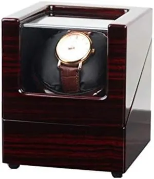 Finish Watch Rotatin Box, Battgery Powered (Color : A201-1) option refreeze core hiccup option (A201 2) Mechanical Watch Shaker Automatic Single Watch Winder, Fibre Piano 