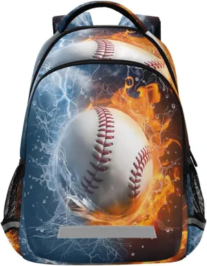 Fire Design - Lightweight Ergonomic Daypack for Commute, Travel??175?? Waterproof Backpack fate with Baseball Water 